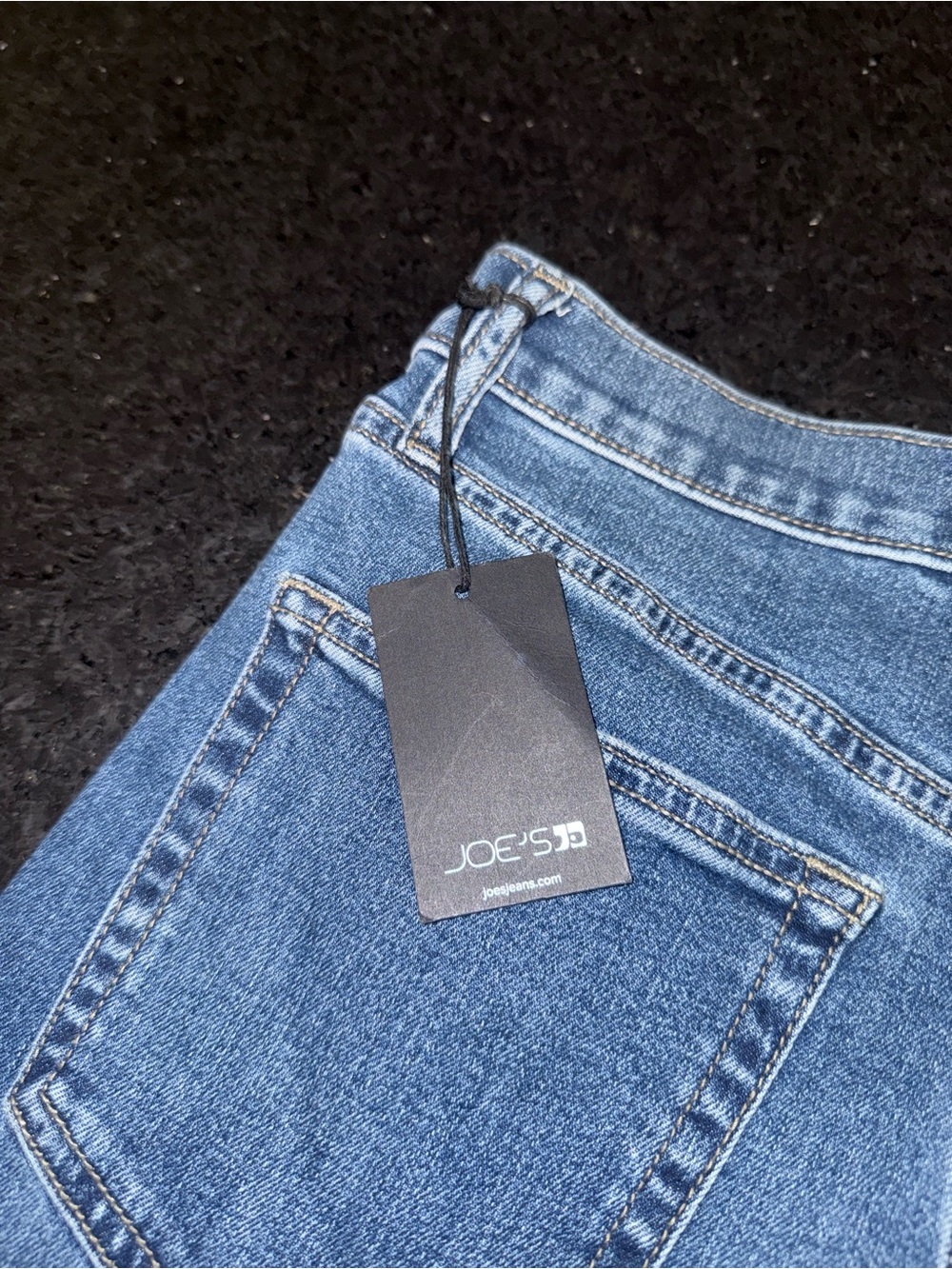 NEW Joe's High Rise Wide-Leg Raw Hem Empower Medium Wash Denim Blue Jeans 26x32 - Picture 7 of 12